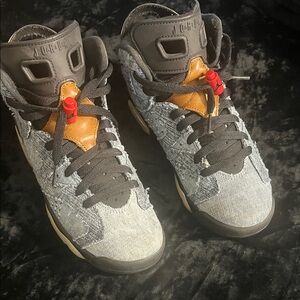 Jordan Black and Red Sneakers